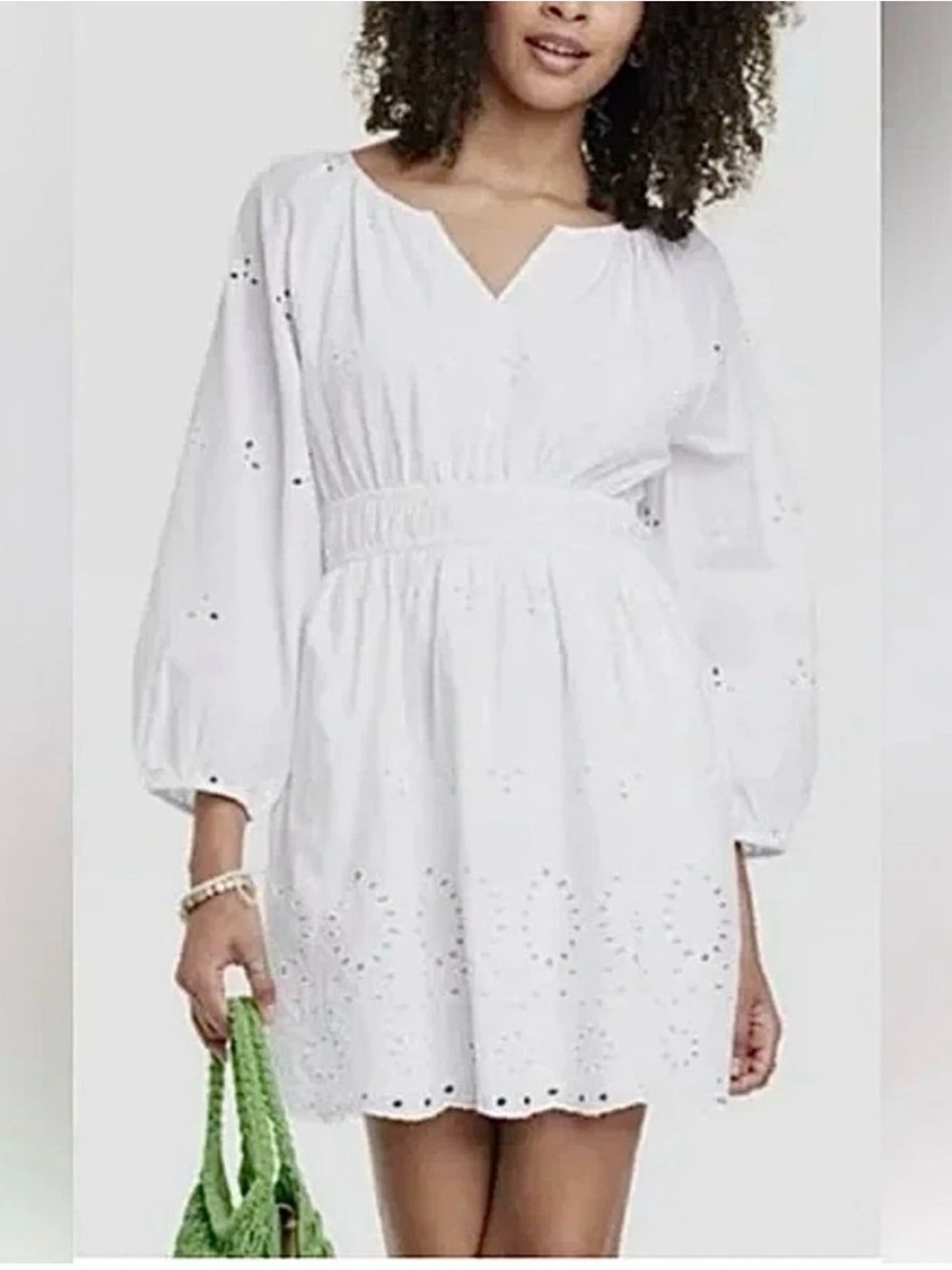 Universal Thread White Eyelet  Mini Dress 
SZ M